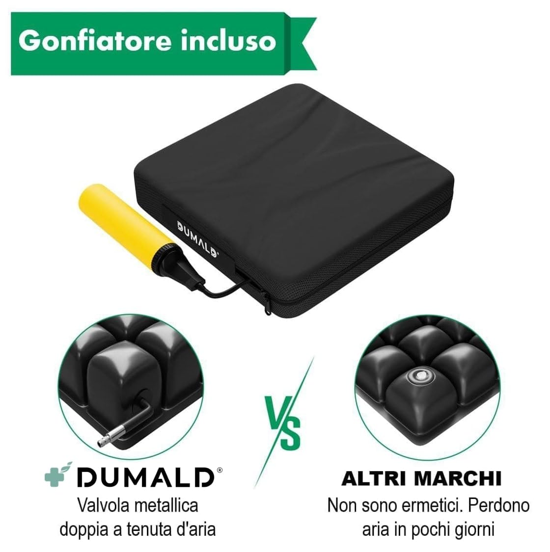 Cuscino Antidecubito per Sedia a Rotelle - Cuscino Antidecubito per Poltrona - Cuscino Antidecubito per Anziani Cuscini Antidecubito - Cuscino Antidecubito ad Aria Cuscino Decubito