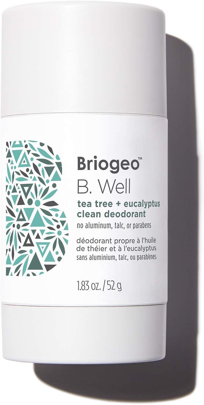 Briogeo B. Well Tea Tree + Eucalyptus Clean Deodorant, Plant-Based,Aluminum, Vegan & Cruelty-Free,1.83 oz