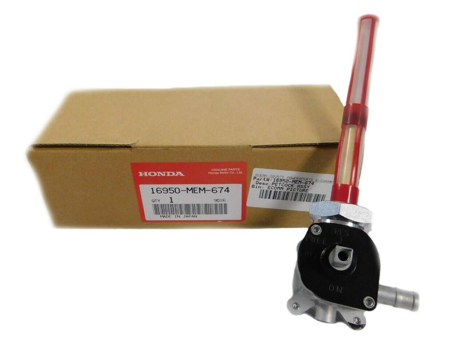 Amazon.com: Honda OEM Fuel Valve Petcock On Off Switch VTX1300C/R