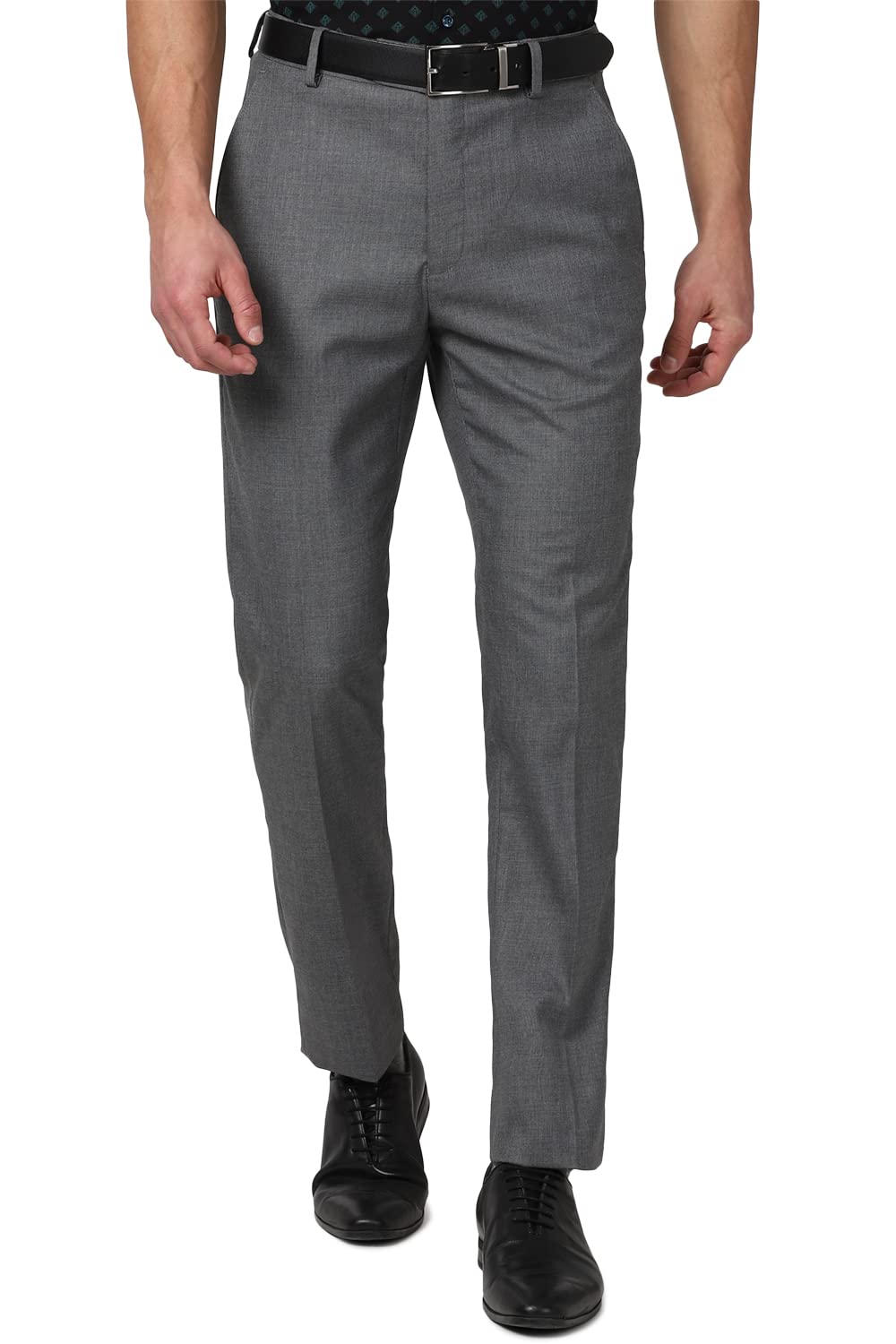 peter england Men's Slim Fit Mid Rise Pants-picture-13