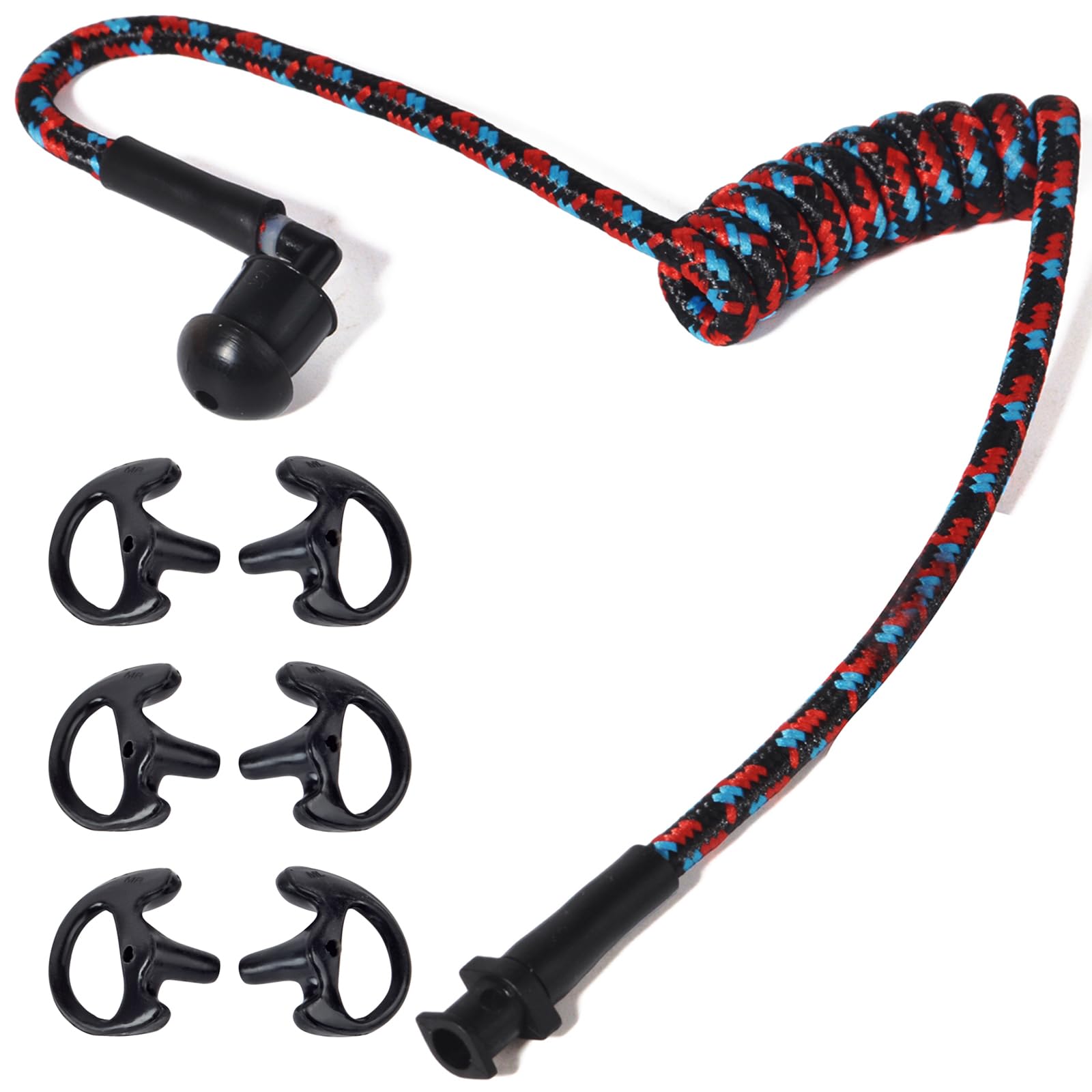 HYS Tubo acústico de Nailon. Accesorios para radiocomunicaciones, para Auriculares de policía de Seguridad (Negro) — view 15