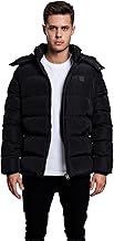 Urban Classics, Men's Down Jacket, Hooded Puffer Jacket, Winter Jacket, Quilted Jacket Lined with Removable Hood in Many Colours, Sizes S–5XL