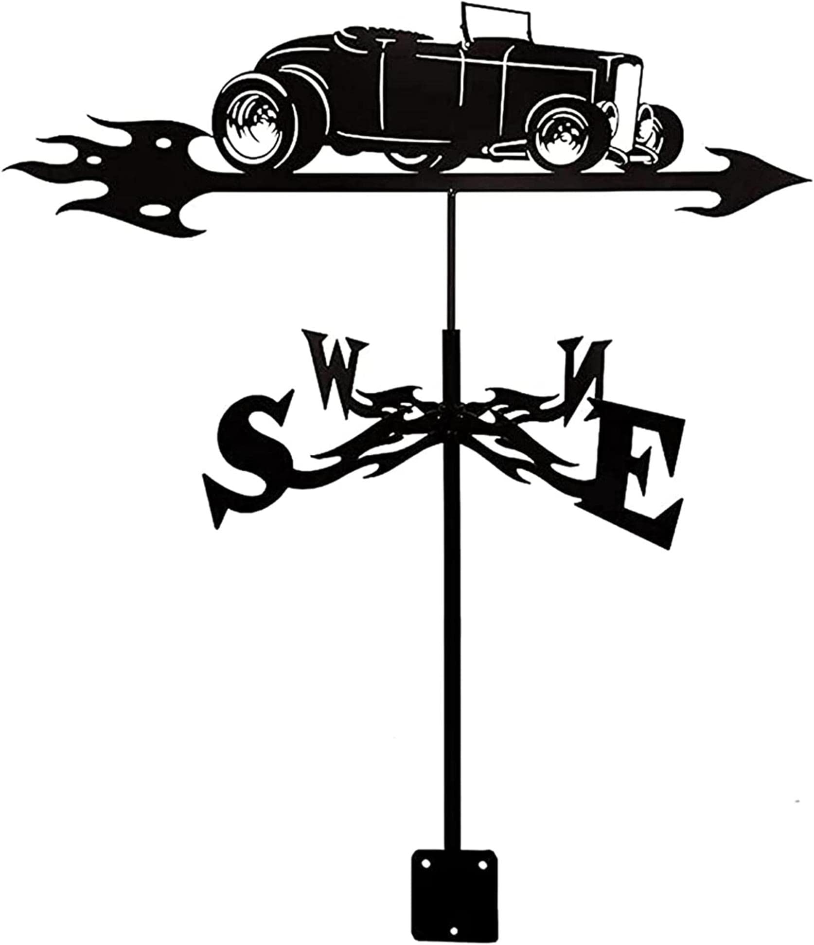 TAXXII wind vane Metal Weather Vane Vintage Weathervane Durable Wind Direction Indicator for Outdoor Garden Roof Paddock Decoration