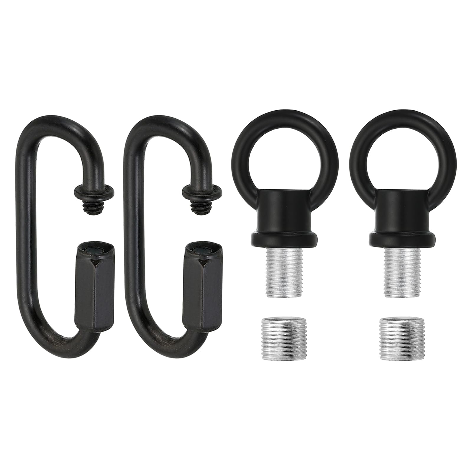 PATIKIL M10 Fine Thread Lamp Female Loop Holder with M12 Adapter Chain Quick Link