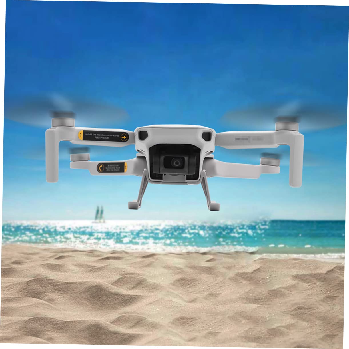 KOMBIUDA Anillo De Protección Cuchilla para Drones Extensor De Tren De Aterrizaje para Mini Cubierta Protectora De Hélice para UAV Compatible Extensión del Tren De Aterrizaje