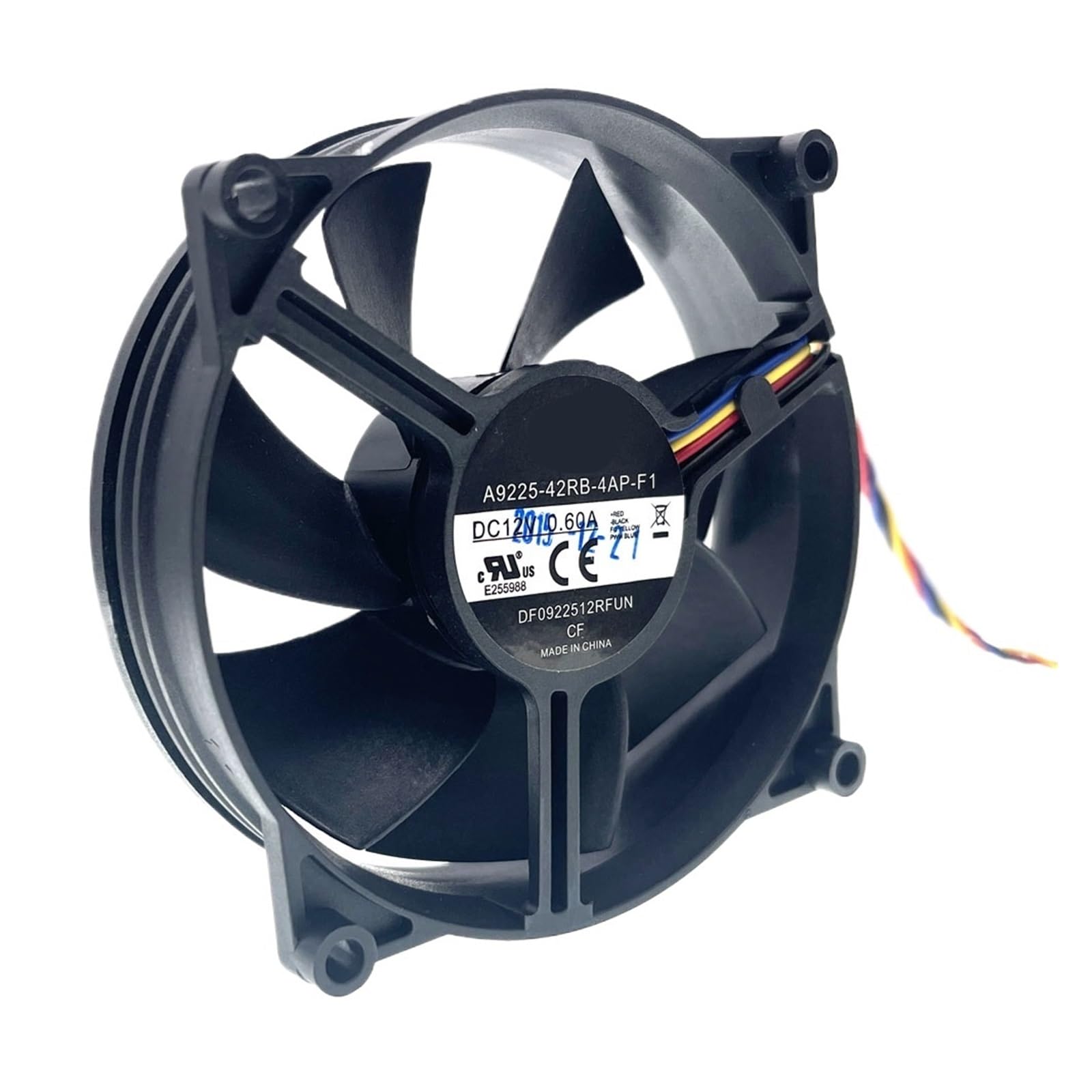 GJEXXPTST A9225-42RB-4AP-F1 DF0922512RFUN Cooling Fan 92X92X25mm 92mm 90mm 12V 0.60A 3800RPM