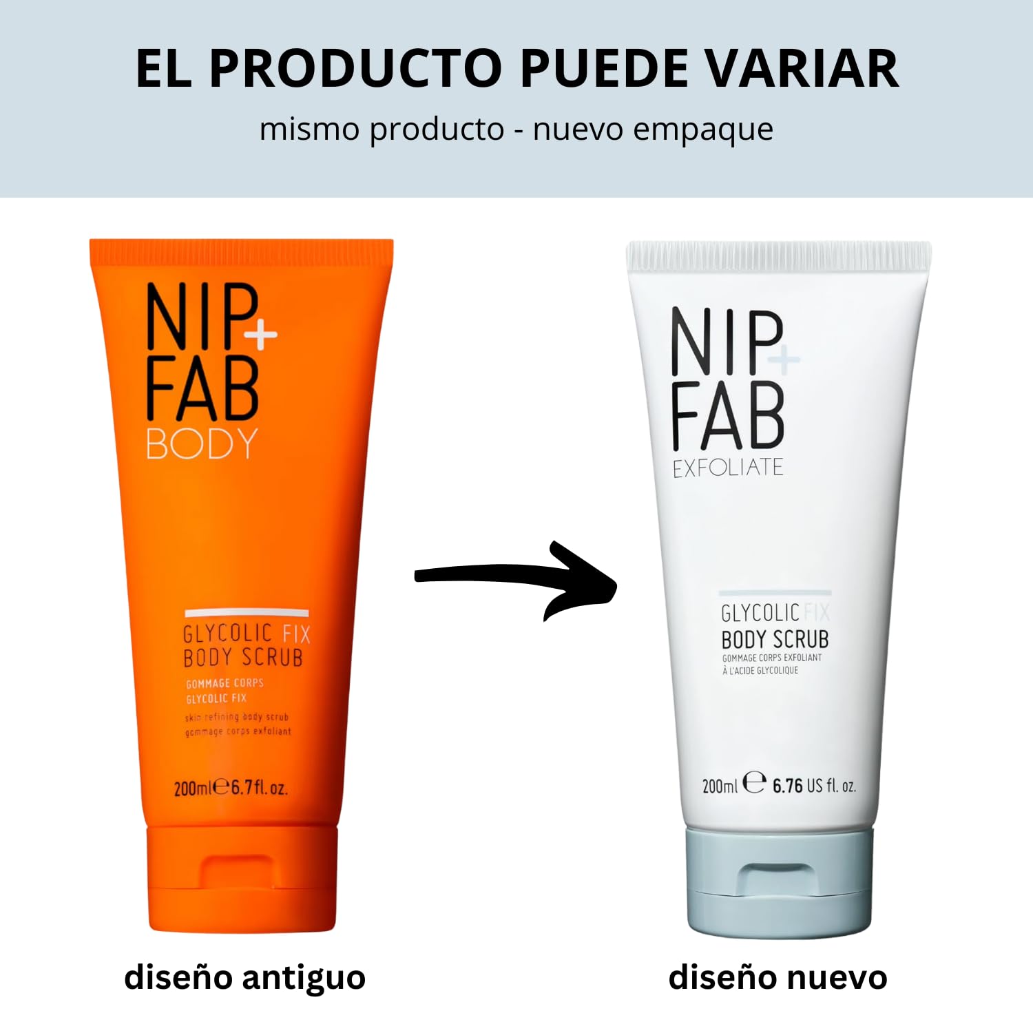 Nip+Fab Glycolic Fix Exfoliante corporal, 200 ml