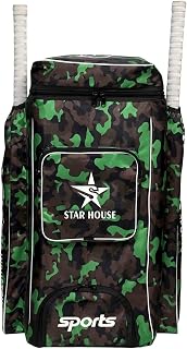 STAR HOUSE SPORTS Cricket Kit Bag Style Backpack87 (Green)