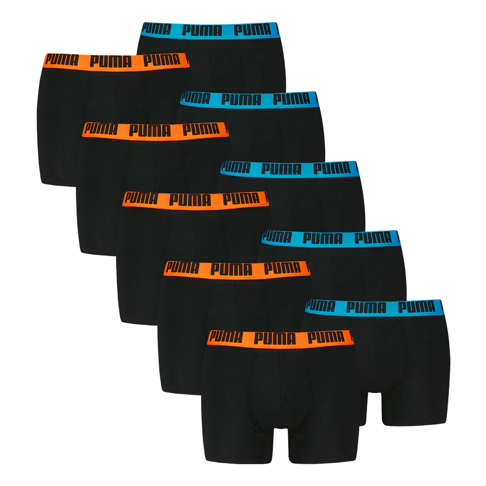 PUMA Herren Boxer Boxershorts Shorts Unterhosen Comfort Stretch 10er Pack, Wäschegröße:S, Artikel:-009 Black pop