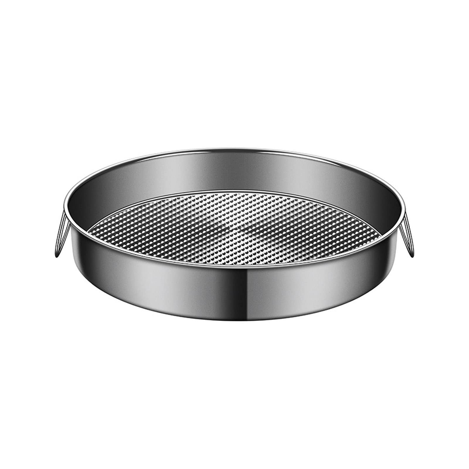 MALSSE Pans Steamer Insert Stainless Steel Steamer Kitchen Food Food Double Handles Basket for Dumplings Buns Steaming Rack for Wok