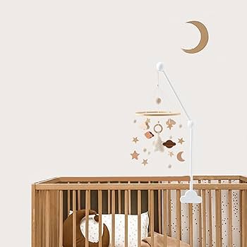 Baby Bed Hanging Rattles DIY Toys Hanger Hanging Baby Crib Mobile Bed Bell Toy Holder 360