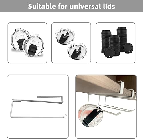 Miniatura 10 de 3 Pieces Tumbler Lid OrganizerLid Organizer with Collapsible DesignCan Accommodate Up to 10 Cup LidSaves Kitchen Cabinet and Countertop Space