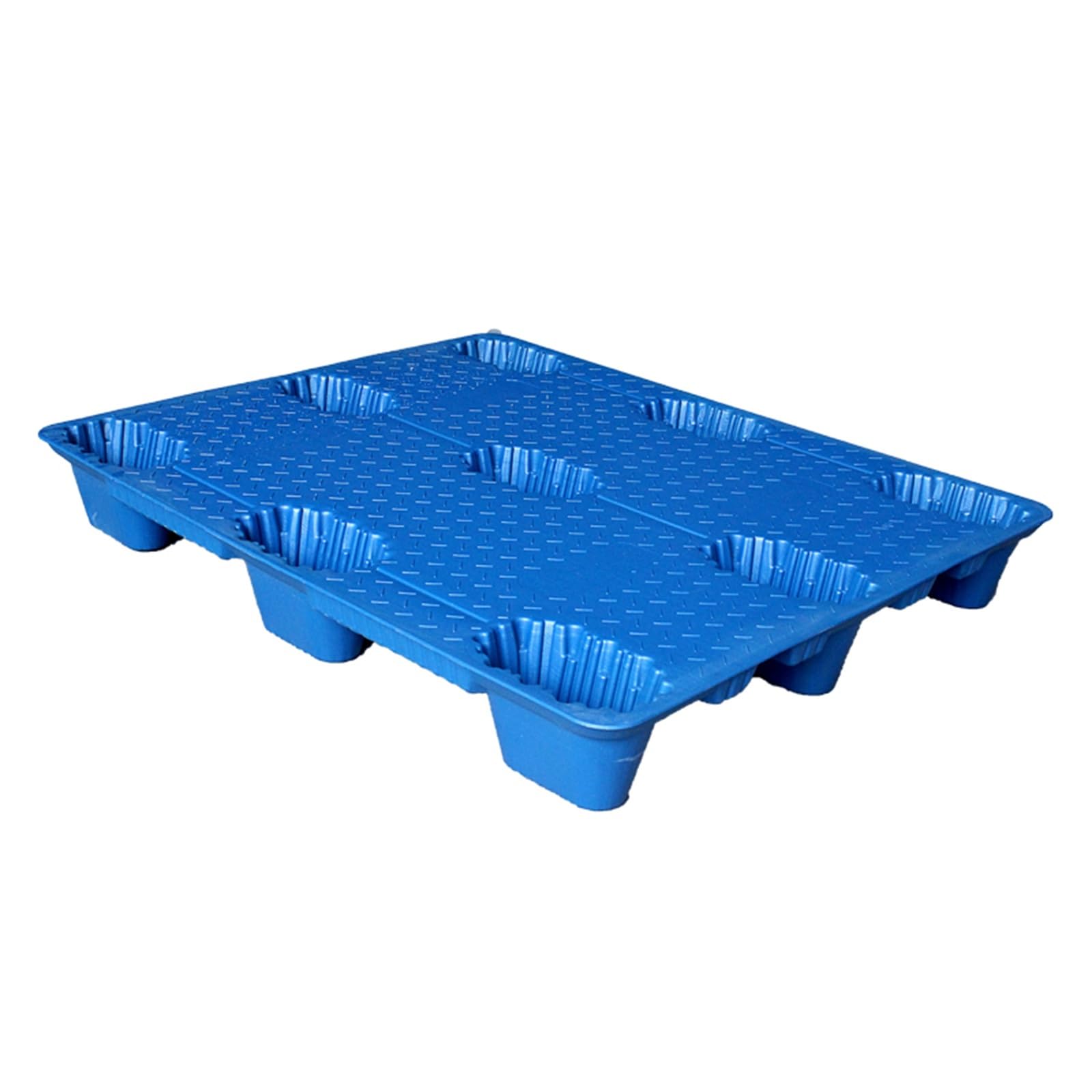 Plastikowa paleta do wózka widłowego z podwyższoną płytą podstawową odporną na wilgoć, odporna na zużycie gruba paleta z tworzywa sztucznego (31,5 x 23,6 x 5,1 cala)