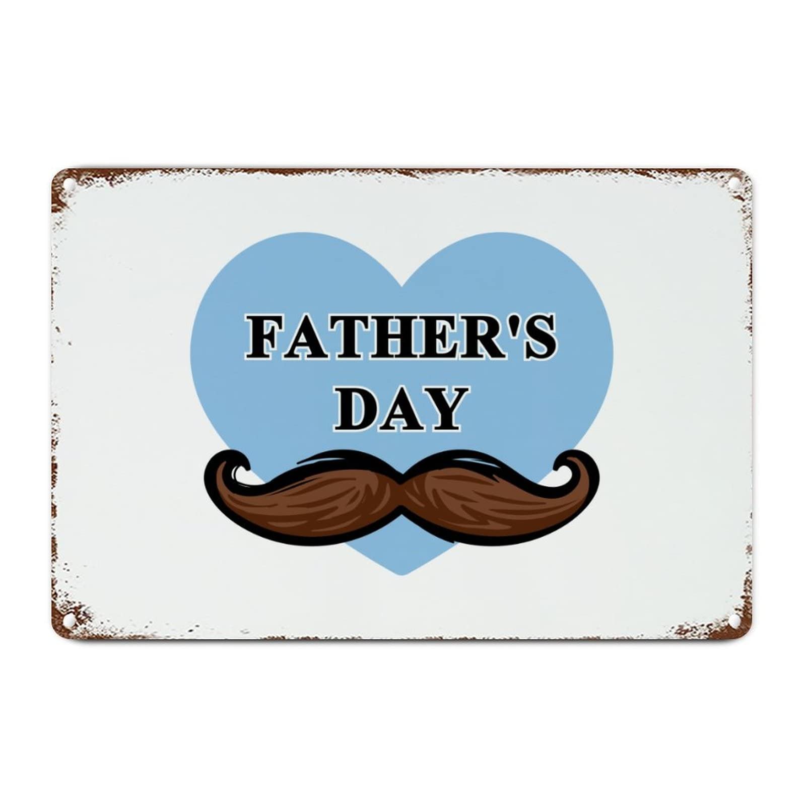 ENEDNATE Vintage Man Cave Aluminum Tin Metal Sign 8x12 Inch Happy Father's Day Retro Street Metal Signs for Indoor Outdoor Garden Patio Yard Cafe Pub Home Decor