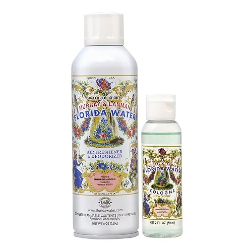 Lanman & Kemp Florida Ambientador y desodorante de agua de 8 onzas + Aqua De Florida 2 onzas