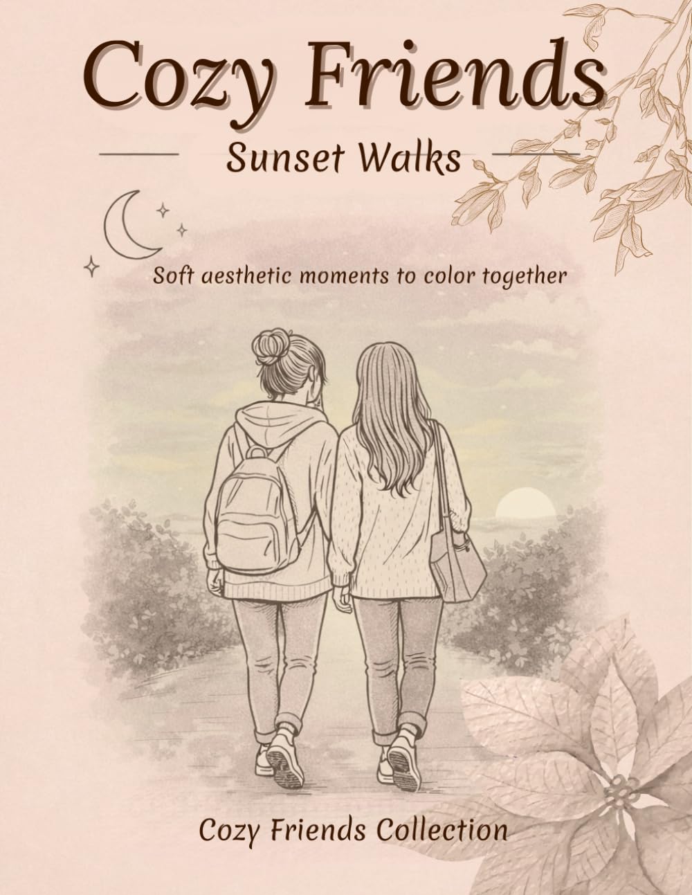 Cozy Friends – Sunset Walks: Soft aesthetic moments to color together (Cozy Friends Collection)