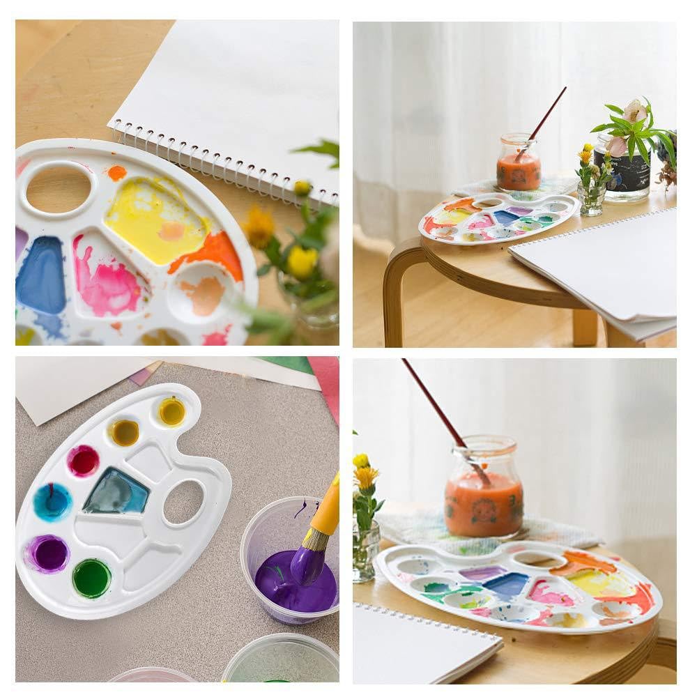 Aquarell-Mischpalette – 7 Schlitze, Kunststoff, Leicht Zu Reinigen, Für Kinder & Künstler