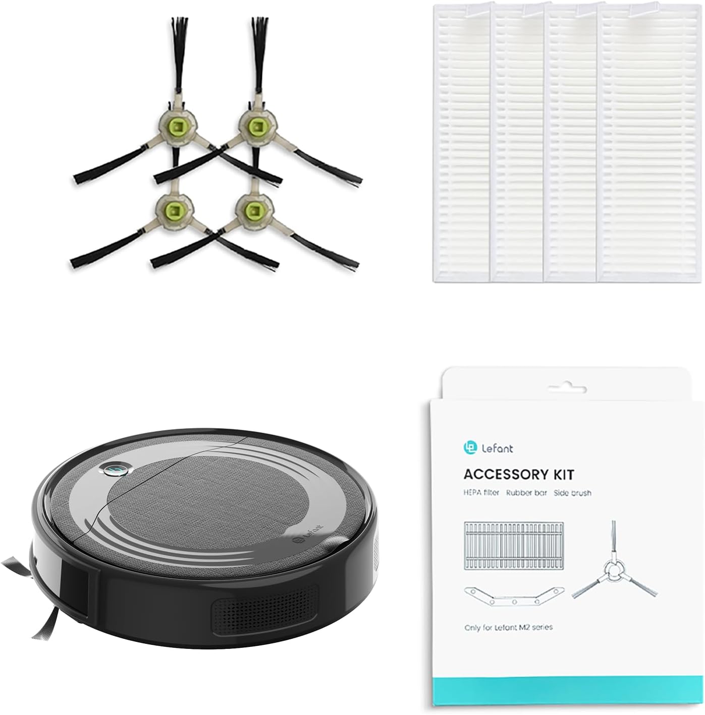 Lefant M3 Max Robot Aspirateur Laveur 20 000 Pa, Station Multifonctionnelle, Double Serpillière Rotative 200 TR/Min & Relevable 9mm, Navigation dToF, Évitement d'obstacles PSD, 220min — vue 12