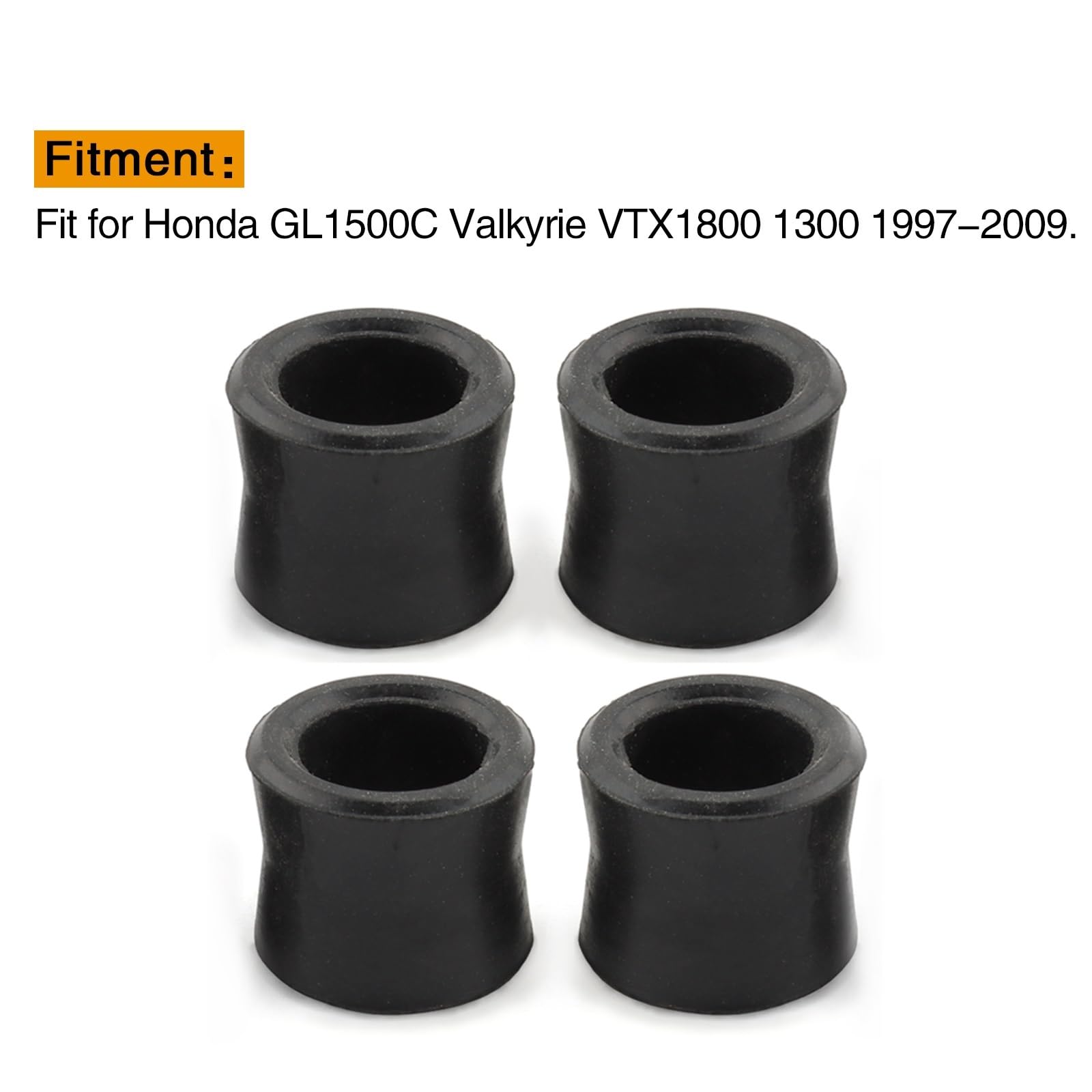 Pasuje do Honda GL1500C Valkyrie VTX1800 1300 1997-2009 OEM #52489-MW3-305 4 szt. Tuleja gumowa tylnego zawieszenia Tuleje amortyzatorów samochodowych