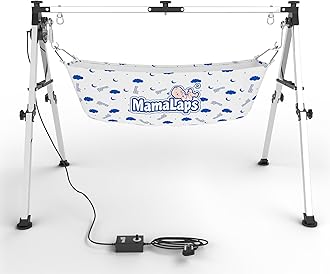 MamaLaps Pro Automatic Baby Cradle | Heavy Duty Auto Swing Cradle for Newborn to 2 Years | Stainless Steel Palna Zula with Crib & Cot Function | 9 Kg Strong Frame | Baby Boy & Girl Cradle Bed