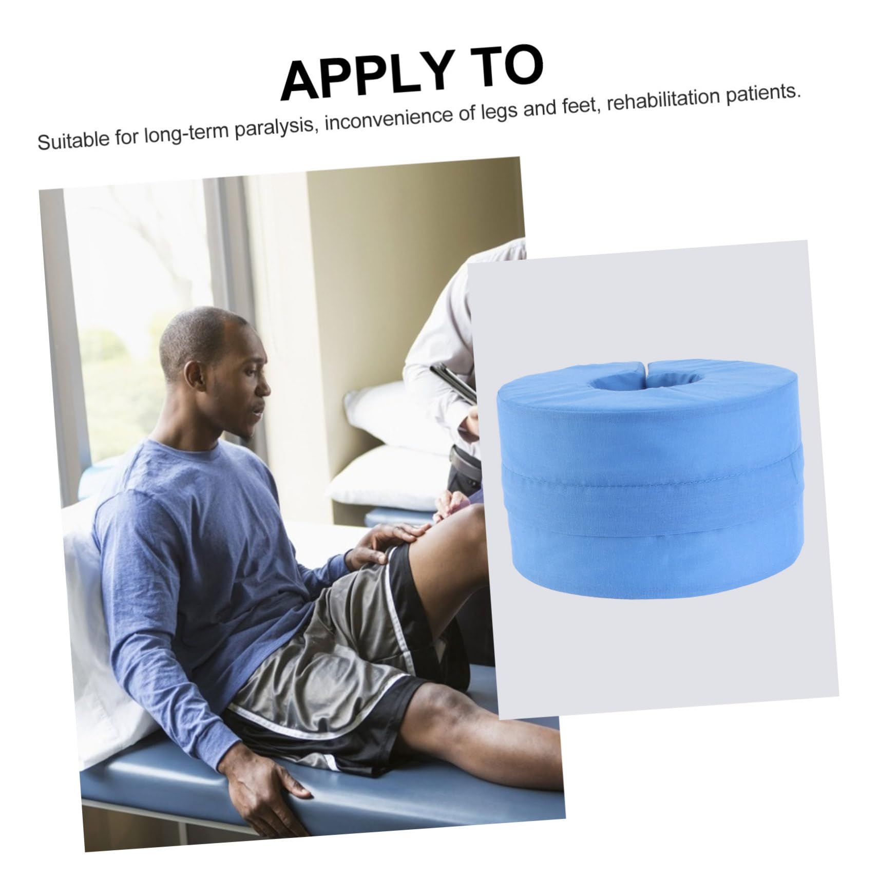 HOODANCOS 2Pcs Blue Foot Pillows for Sleeping Elevating Foot Care Accessories for Leg Support and Relaxation Breathable Material for Pressure Relief