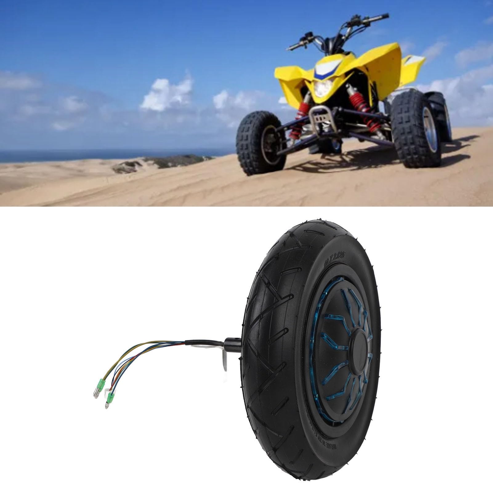 Silnik Elektryczny 24 V 250 W z oponą Koła MY1016Z2 do Różnych Pojazdów Skuter Samochód dla Osób Starszych, Odpowiedni do Pojazdu Plażowego, Wózek Inwalidzki