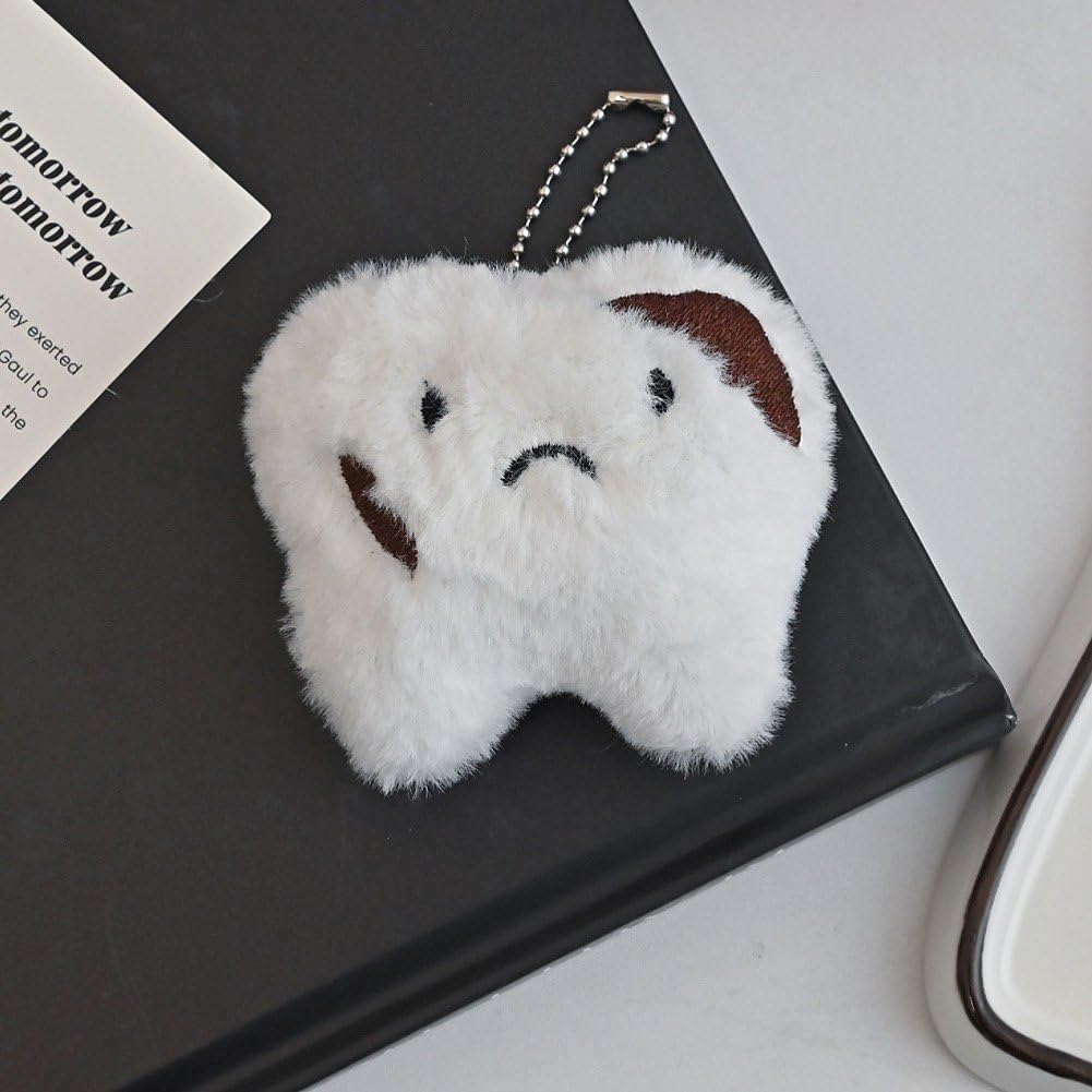 Amazon.co.jp: Toivexa 面白い 歯 ぬいぐるみ キーホルダー ソフト 歯