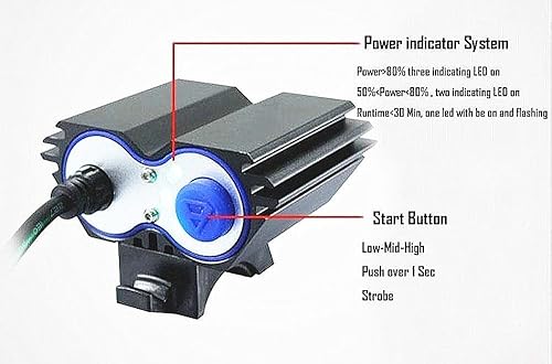 Miniatura 1 de BESTSUN 5000 Lumen 2X CREE XML U2 LED Ciclismo Bicicletas Bicicleta Luz Faro Faro