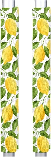 Miniatura 8 de Pardick Juego de 2 fundas para manijas de puerta de refrigerador de otoño y otoño, lavables, para nevera, lavavajillas, microondas, horno, puerta,