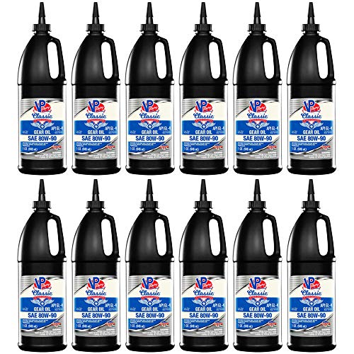 VP Racing Fuels Hi Performance Classic GL-4 Gear Oil, Quart SAE 80W-90 (12 Pack)