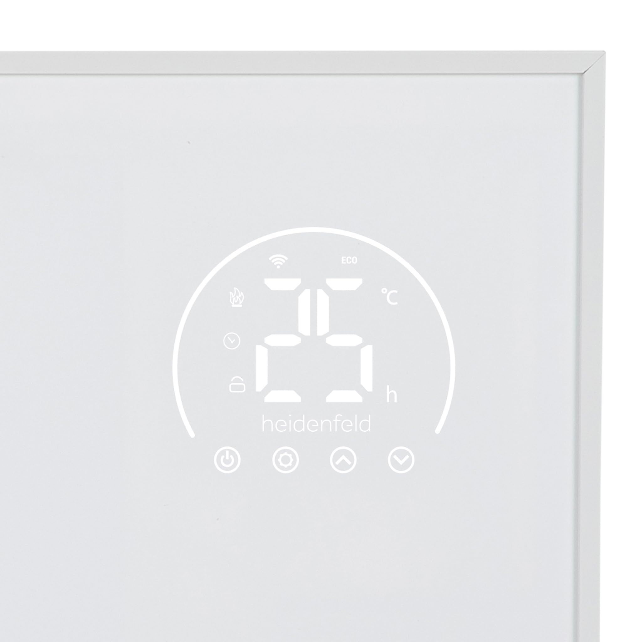 Heidenfeld Infrarotheizung HF-HP140 | 800 Watt bis 20 m² | 3in1 Steuerung via App | Fernbedienung | Touch-Bedienfeld | Mobile Elektroheizung | Infrarot Heizkörper mit Thermostat (HF-HP140 800 Watt)