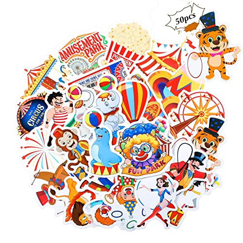 Containlol 50 Pcs Circus Party Favors Stickers Carnival...