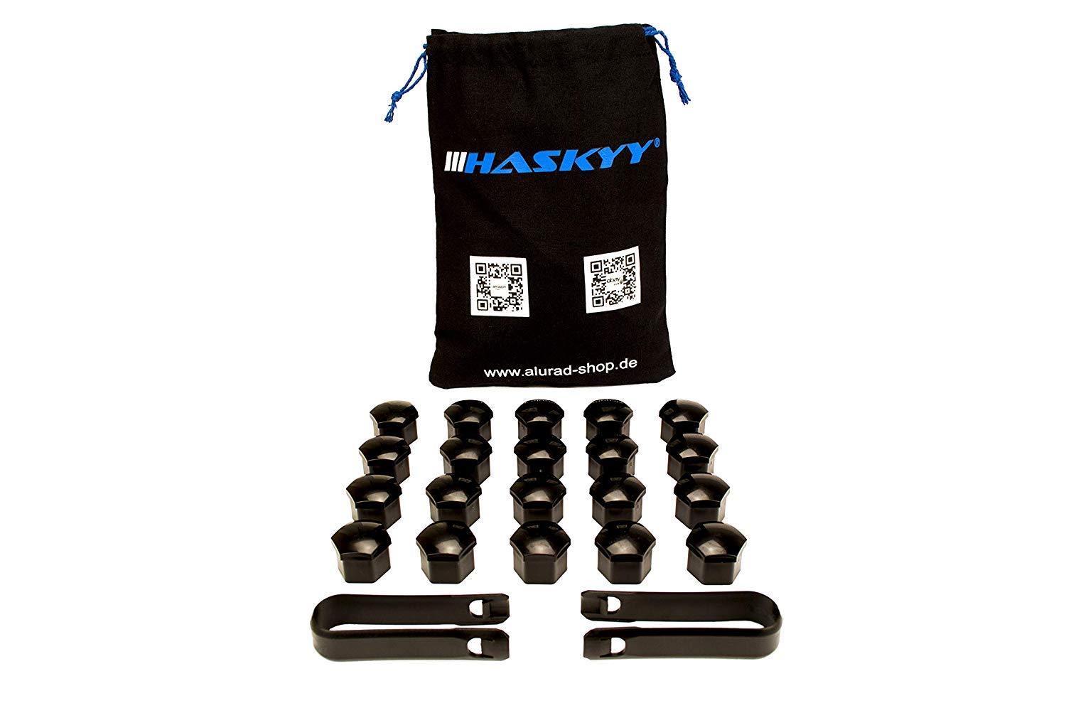 HASKYY 20x Universale Copridadi 19 mm Tappi a Vite Ruota Set