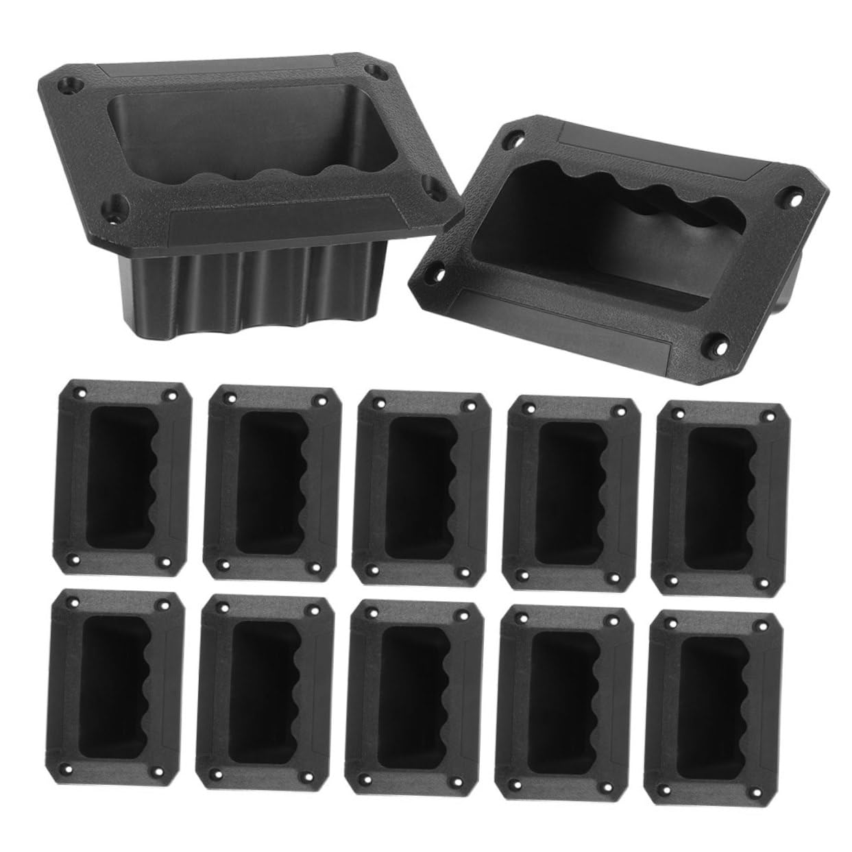 24pcs Plastic Speaker Handles Sturdy Recessed Audio Speaker Side Grasp for Easy Transportation Versatile Use Various Settings Compatible All Decor