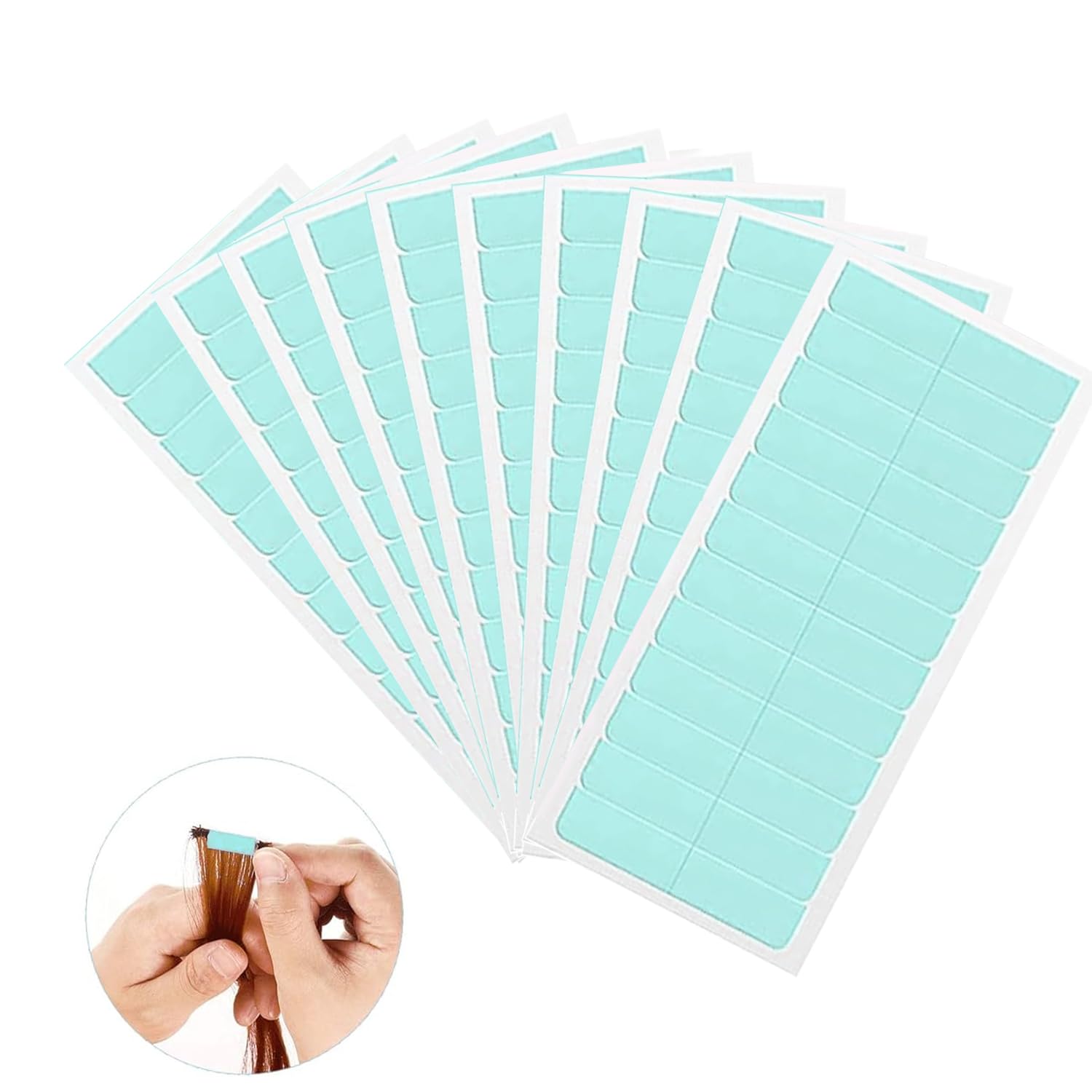 120 Pcs Hair Extension Tape Tabs Double Sided Wig Adhesive Tapes for Wigs Replacement Hold