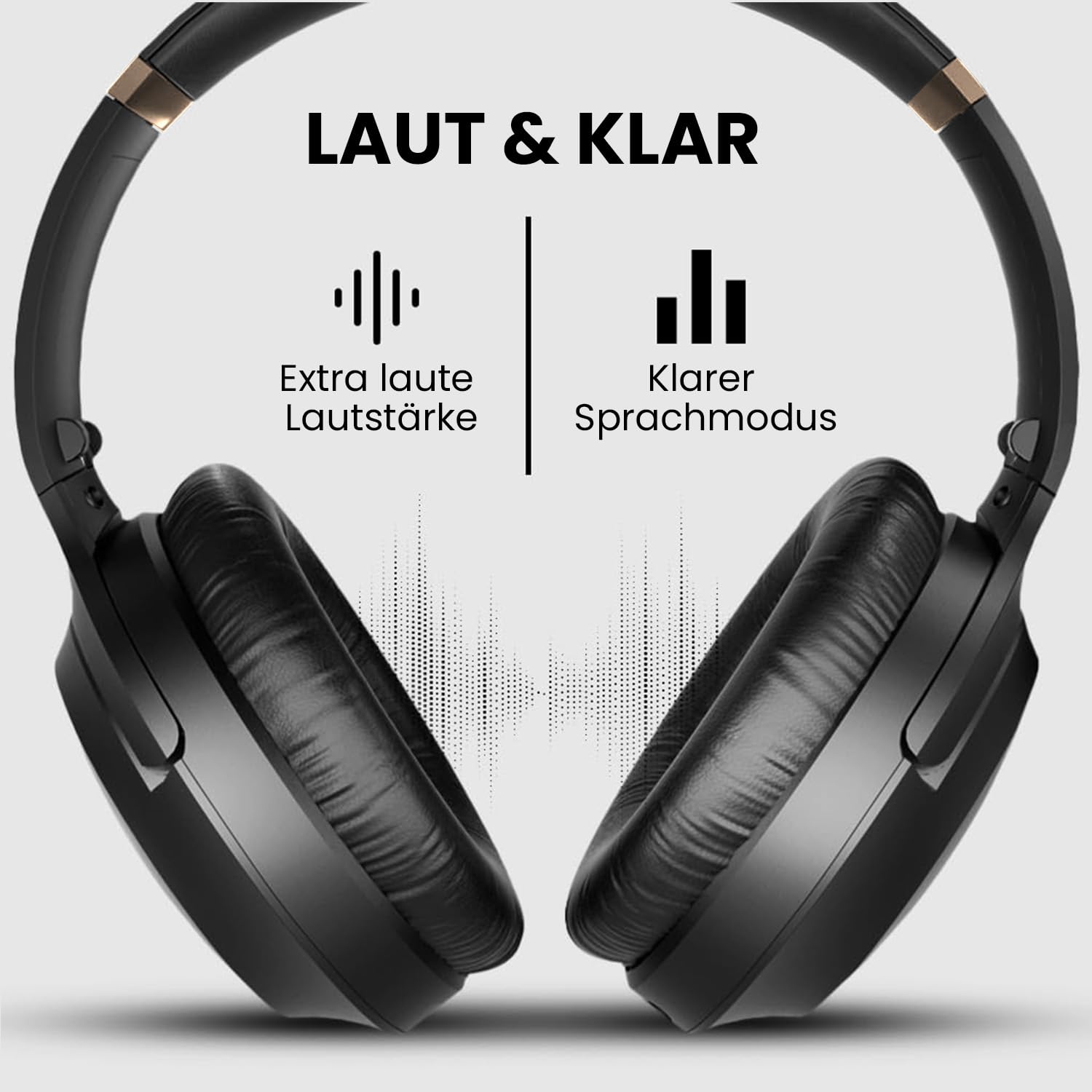 Avantree Duet - 2 Kabellose Kopfhörer für Fernseher, klarer und lauter Klang für Senioren, einfache Plug-&-Play-Einrichtung, mit 2,4-GHz-RF-Sender & Ladestation