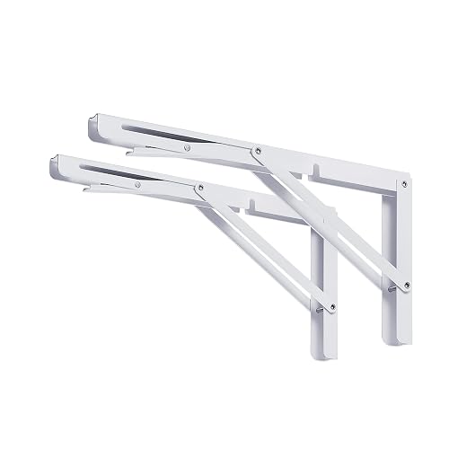 CLT 18" White Folding Shelf Brackets Max. Load 440 lb,