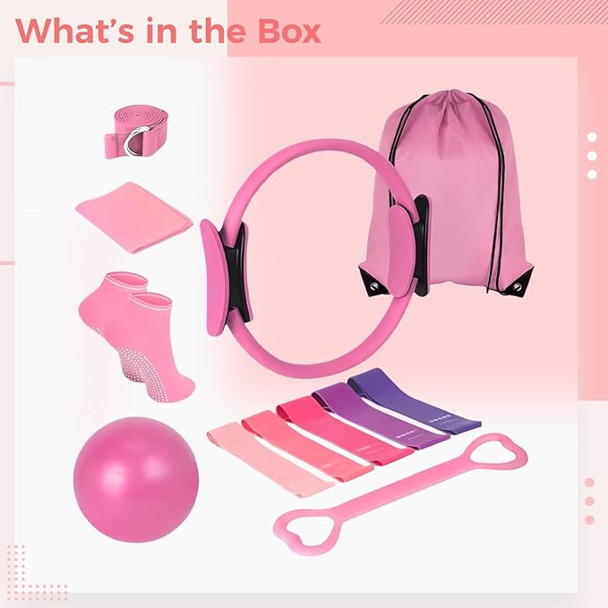 Kit de Accesorios de Yoga con Set de 8 Piezas, Bola de Pilates miniatura 6