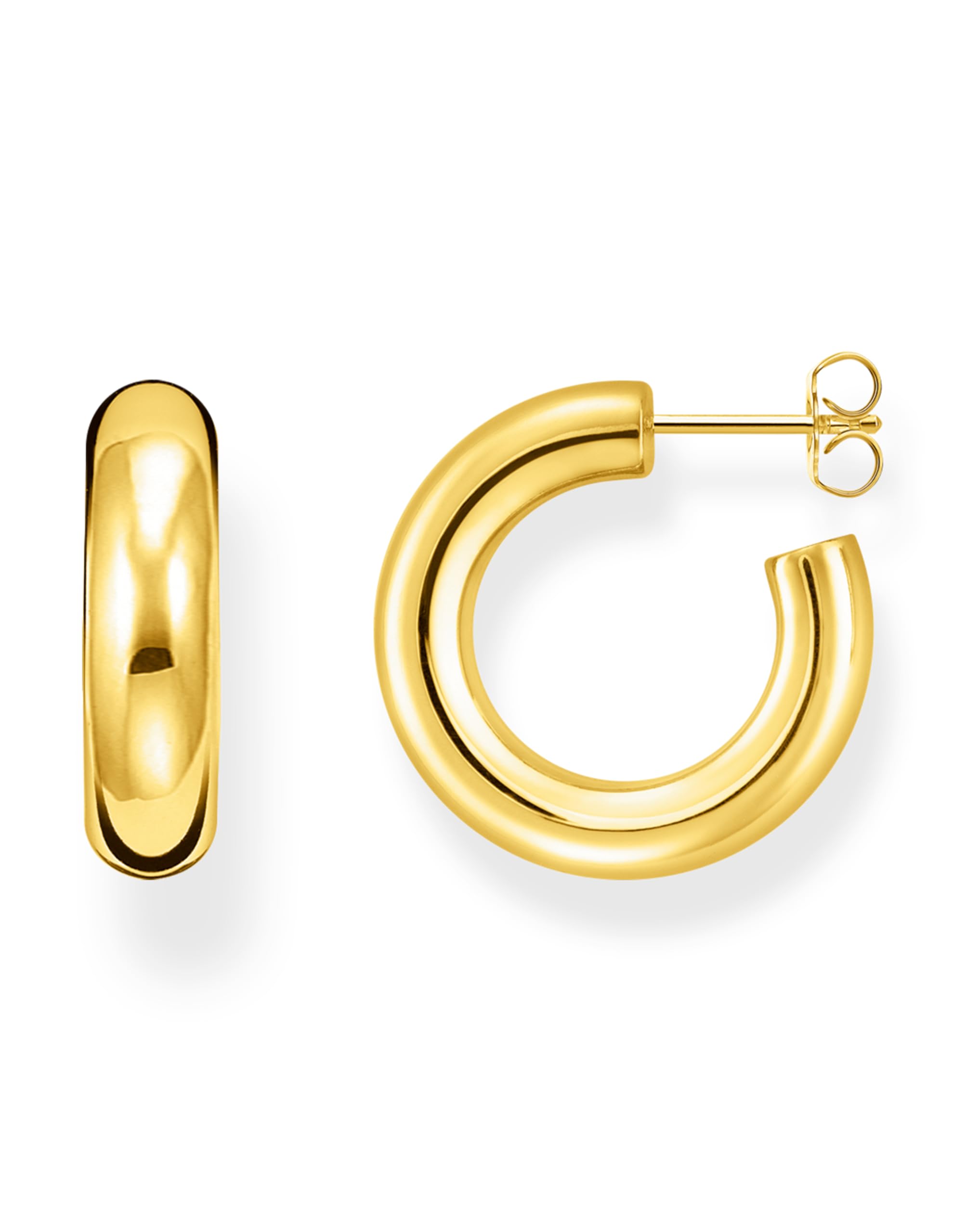 Thomas Sabo Damen-Creolen Classic klein 925er Sterlingsilber Gelbgold