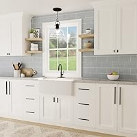 Vista 4 de Hickory Hardware Manijas de gabinete de cocina, tirador de cajón para puertas y cajones de aparador, accesorios para baño, centro de agujero de Ónix