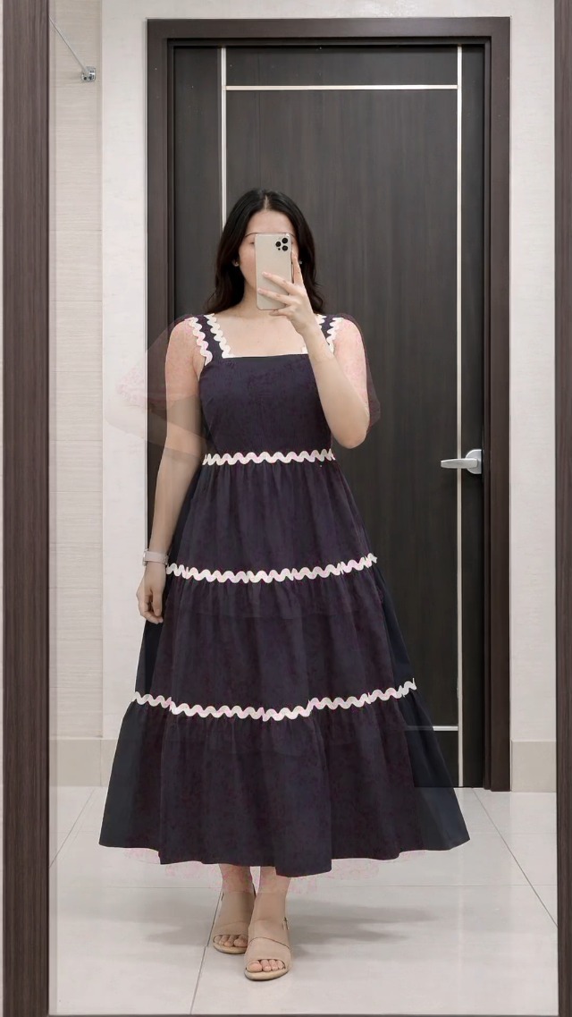 midi floral a line dress Melody Floral Midi Dress main image 0