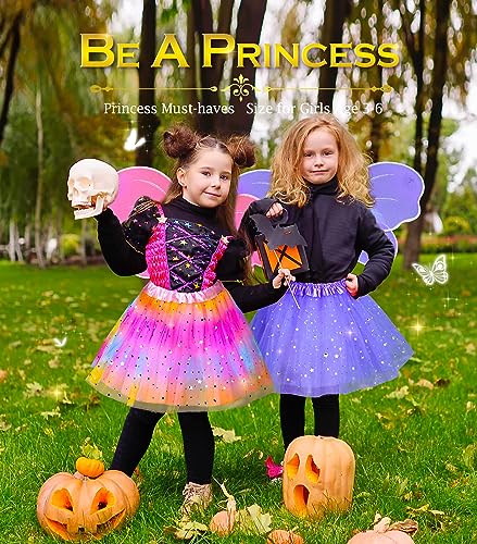 Disfraz completo de princesa para niñas con accesorios miniatura 6