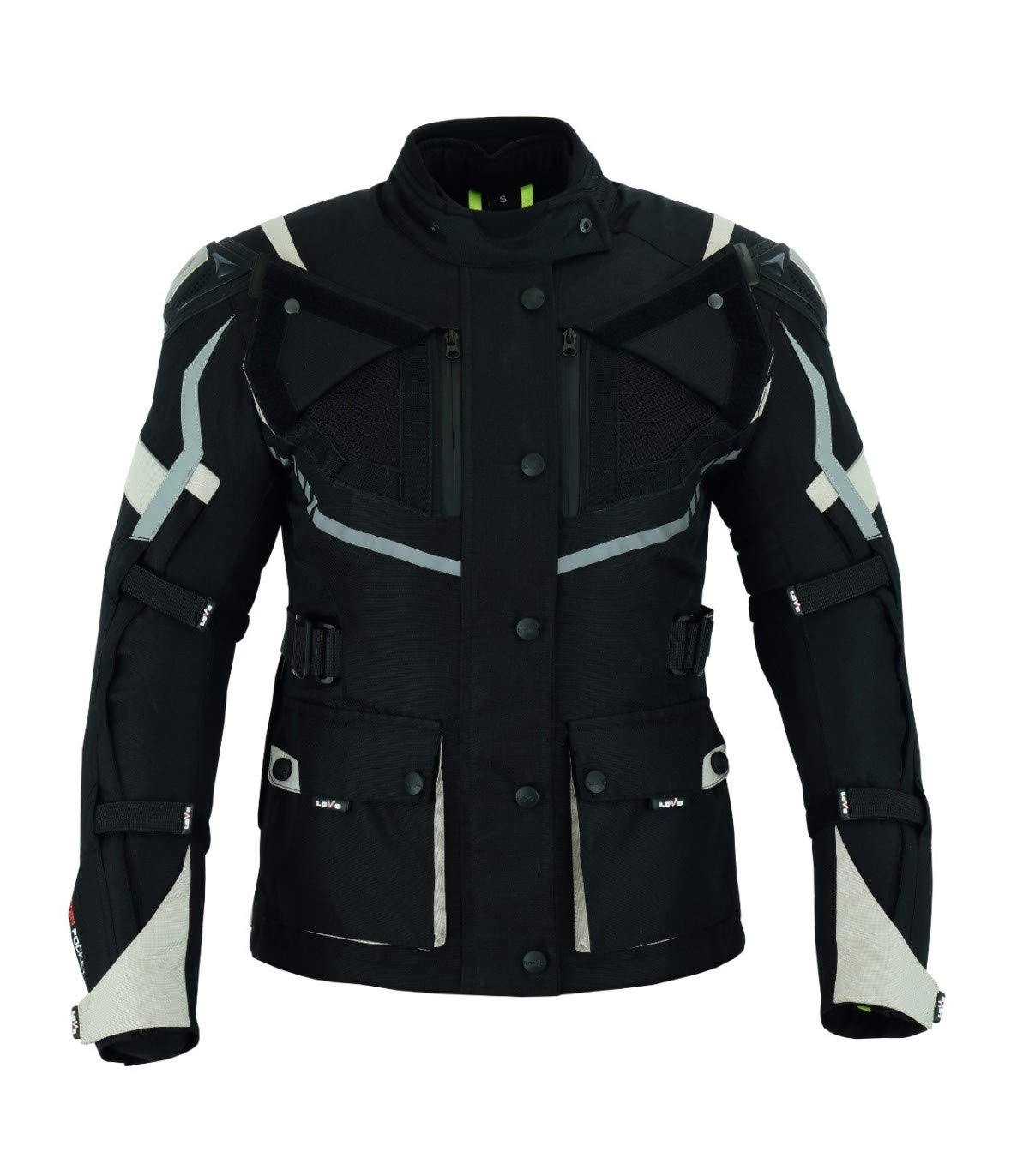 LOVO - Chaqueta Moto Tricapa 4 Estaciones Mujer - Chaqueta Moto Mujer con Protecciones para Verano e Invierno - Cazadora Moto Mujer de Alta Resistencia Longitud 3/4 - Estilo, Seguridad y Versatilidad