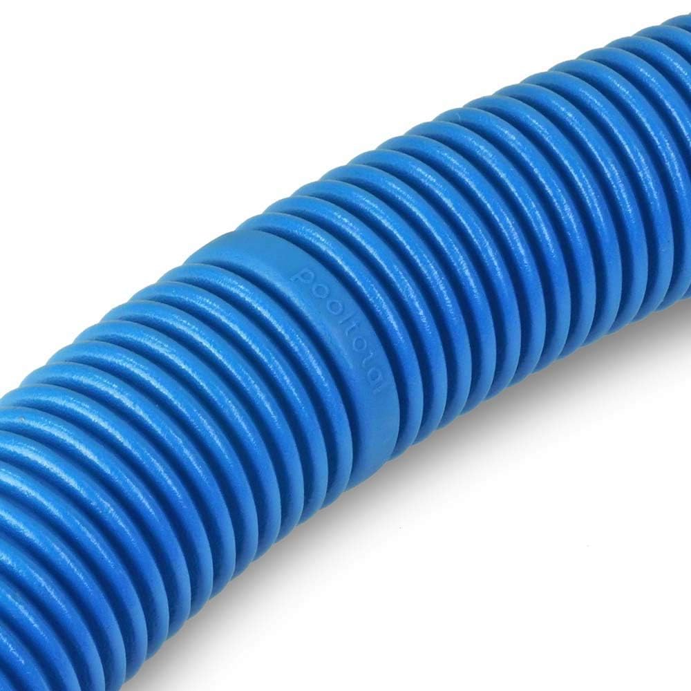 POOL Total Schwimmbadschlauch Ø 38 mm Blau - Flexibler Poolschlauch aus PE - Integrierte Muffen alle 1,50 m - Trittfest & beständig - Made in Germany - 12 m