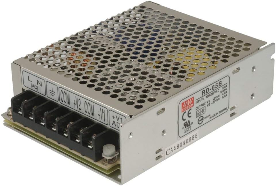 MEAN WELL RD-65A Dual Output Enclosed Power Supply 5V 8 Amp and 12V (4-(Pack))