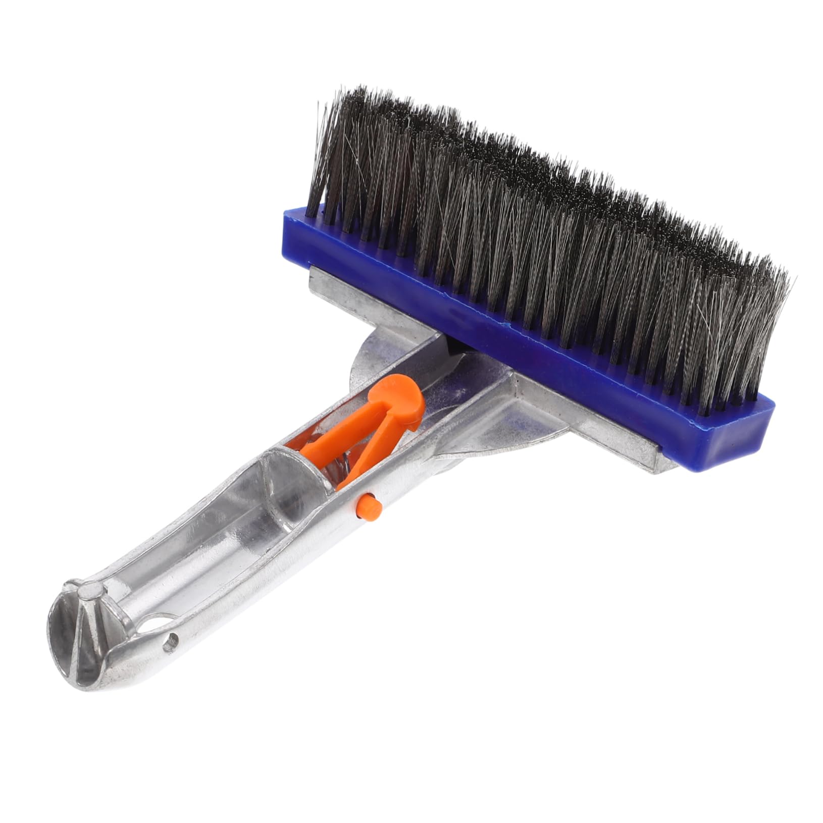 Parliky Pool Brush Head Wire Brush Cleaning for Pool Tile Ergonomic Handle Easy to Remove Build-up