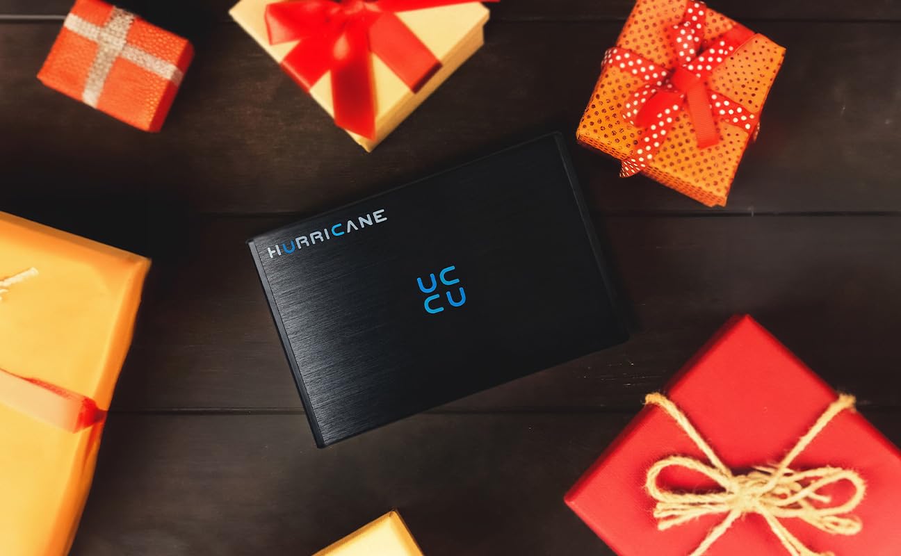HURRICANE GD35612 Externe Festplatte 2TB 3,5 USB 3.0 Aluminium HDD mit Netzteil für PC, Laptop, TV, Ps4, Ps5, Xbox kompatibel mit Windows Mac Linux