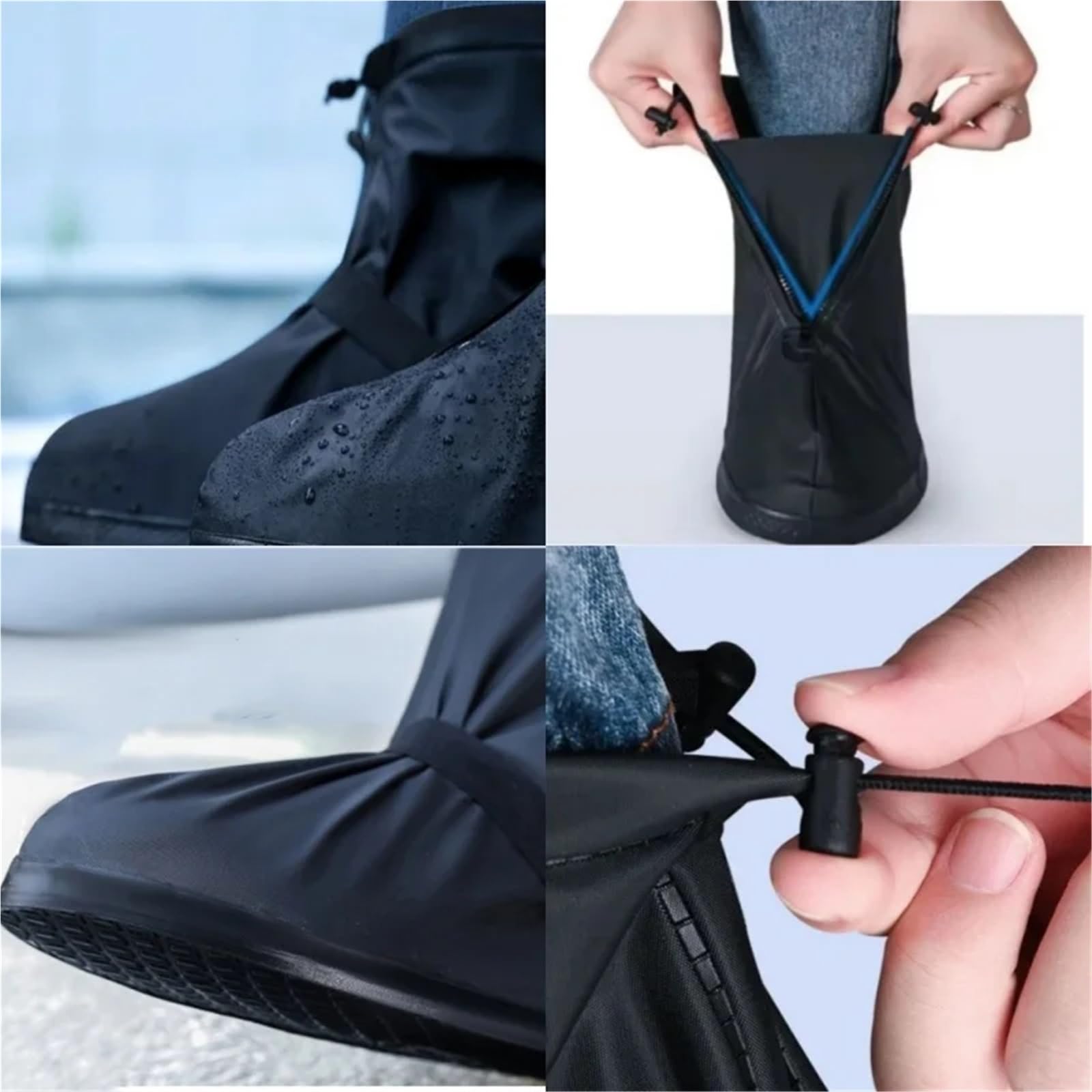 Copriscarpe Antipioggia | Taglie multiple Moto Ciclismo Estate piovosa: copriscarpe riutilizzabili antiscivolo unisex