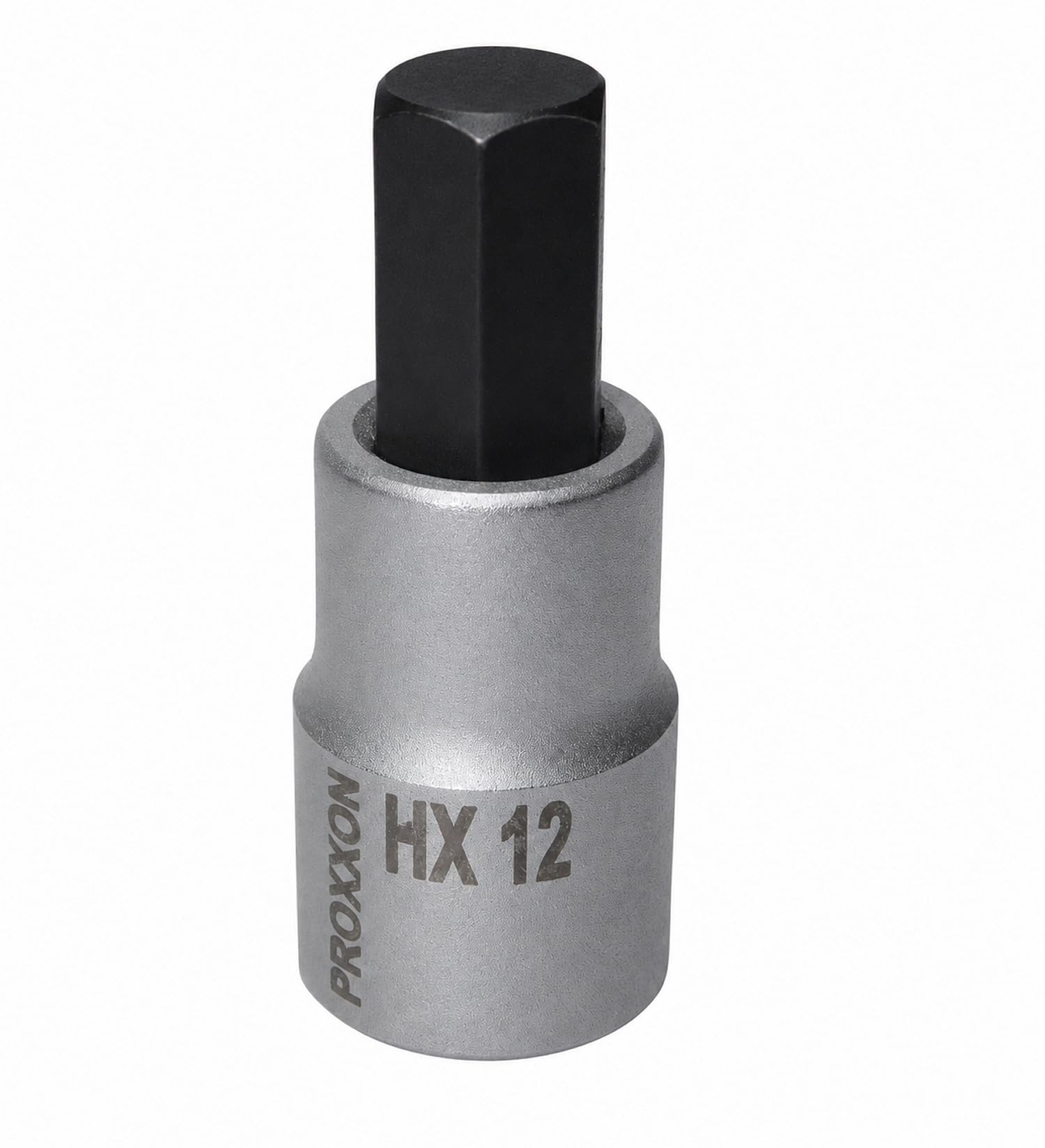 PROXXON 23 481 Vaso y Punta Hexagonales de 1,2, Longitud Total 55mm, multicolor, hx 12 mm