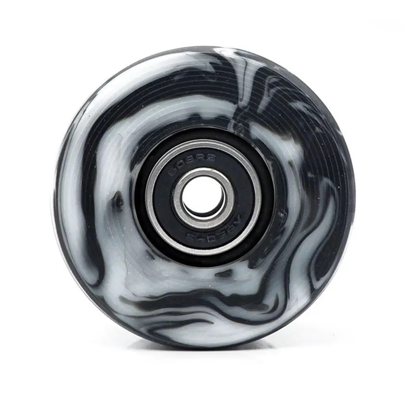 Longboard Lot de 8 roues de skateboard avec roulements pour patinage à double rangée et skateboard 32 mm x 58 mm 82 A, noir